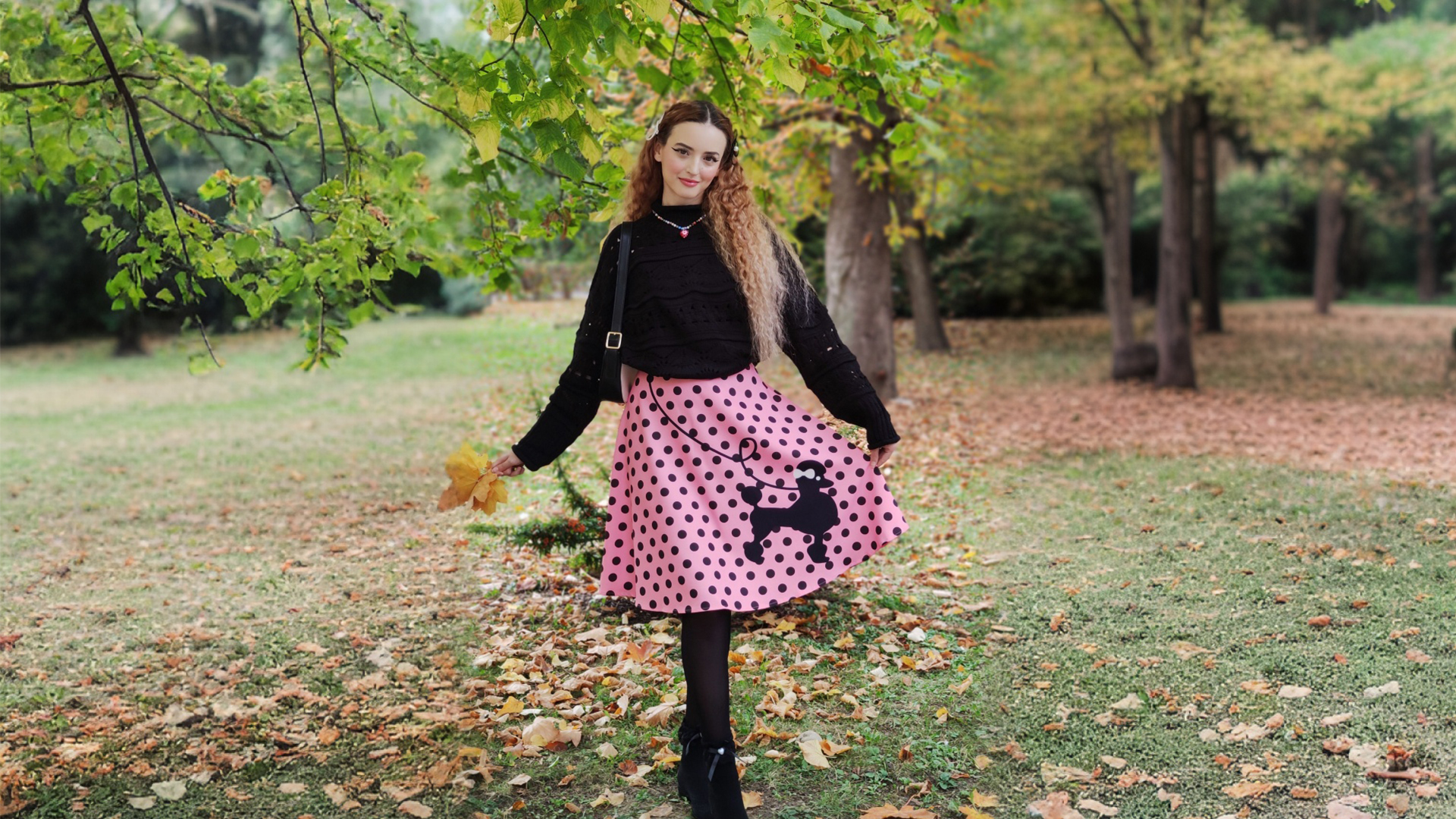 Amazon.com: ZEZCLO Women's Dog Printed High Waist Poodle Skirt 50s